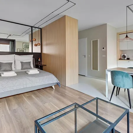 Apartment Waterlane Island - Riverview Pool, & Gym By Downtown Gdansk