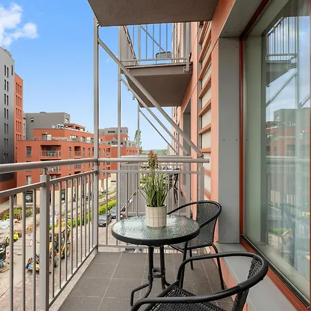 Apartmán Waterlane Island - Riverview Pool, & Gym By Downtown Gdaňsk