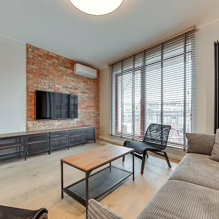 Apartment Waterlane Island - Riverview Pool, & Gym By Downtown Gdansk