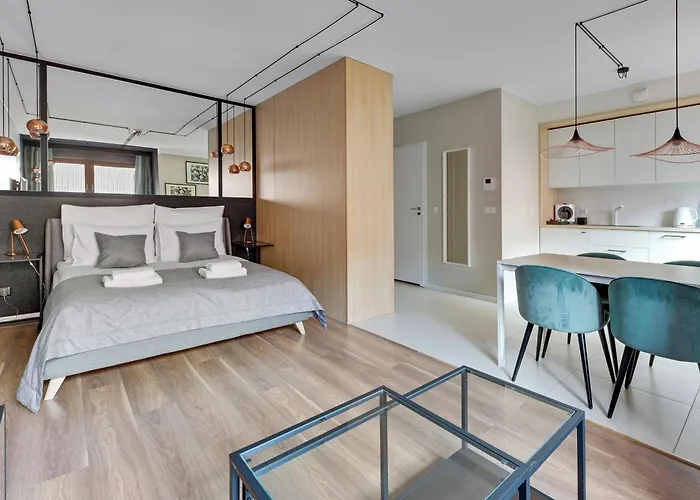 Appart hôtel Waterlane Island - Riverview Pool, & Gym By Downtown Gdańsk